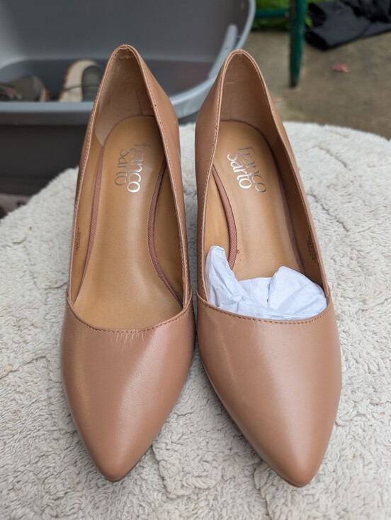 Franco Sarto Shoes - NWOT Franco Sarto Nude Beige Wedges Size 8.5